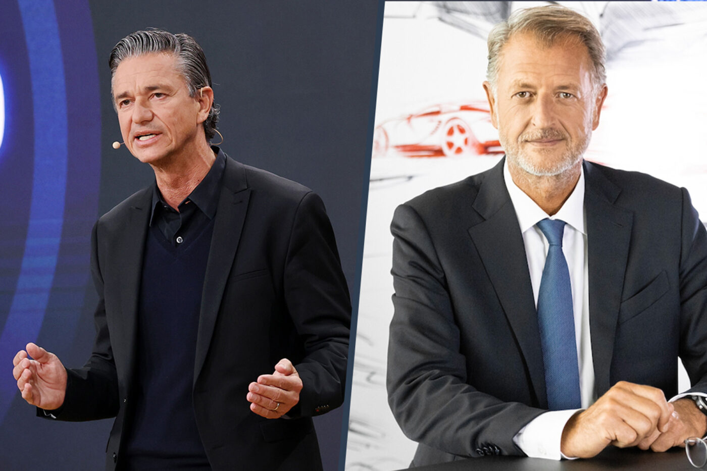 Porsche lutz meschke detlev von platen collage