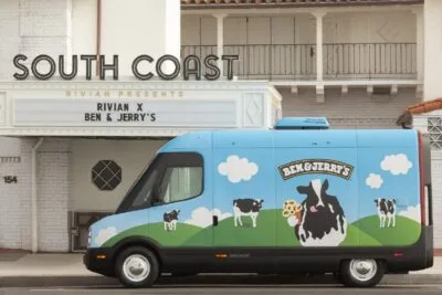 Benjerrys rivian e transporter edv eiswagen