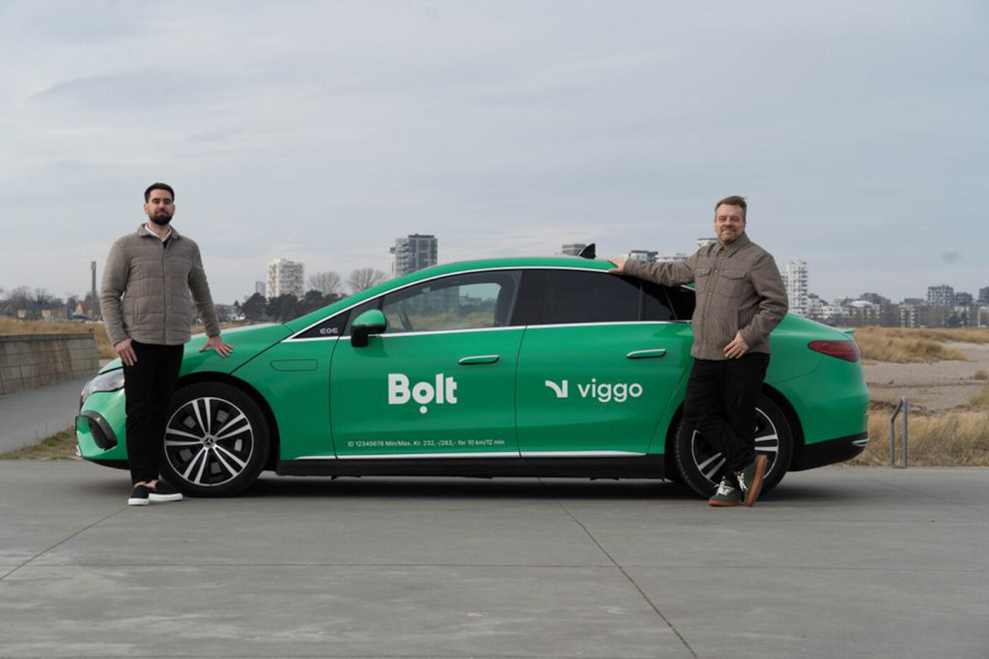 Bolt technology viggo ride hailing mercedes benz eqe daenemark