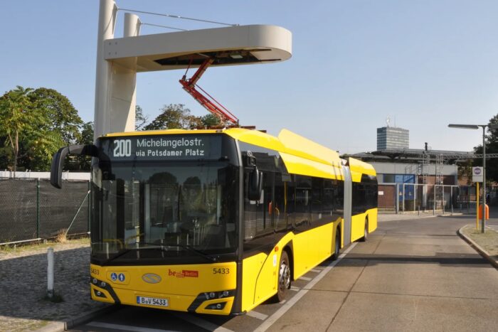 Bvg elektrobus ladestation berlin