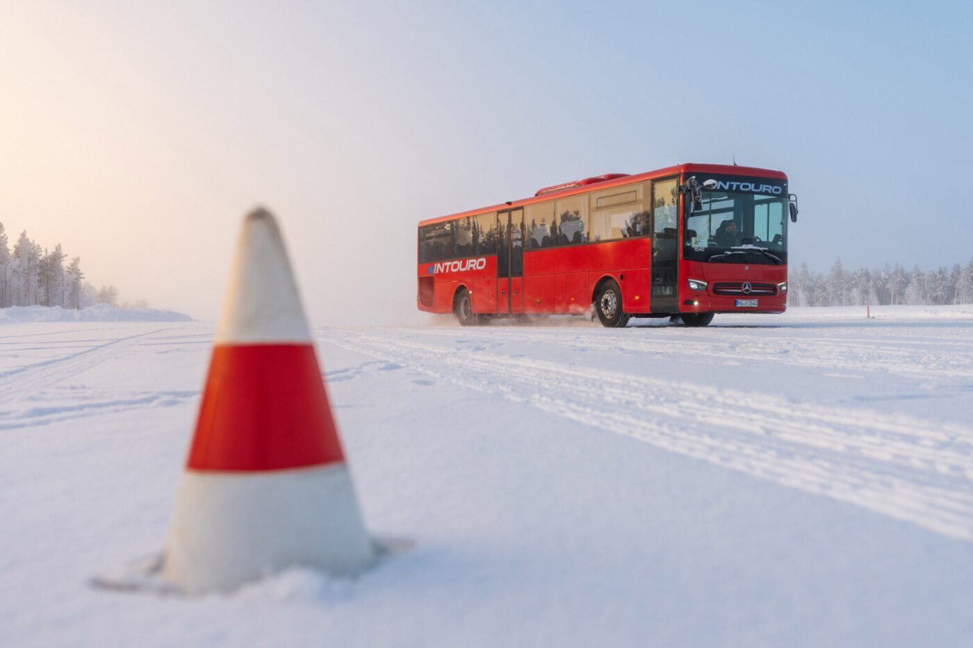 Daimler buses eintourno wintertest finnland