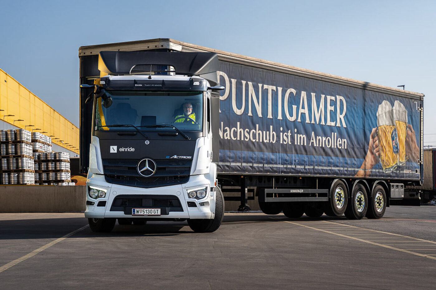 Einride brau union oesterreich mercedes eactros