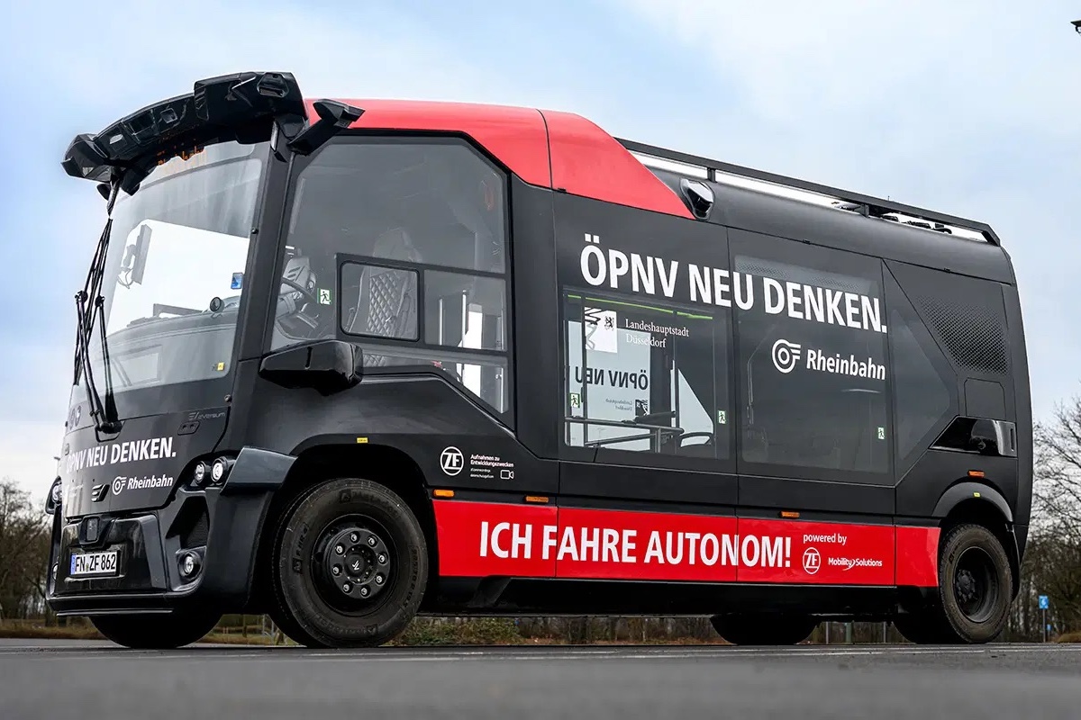 Eversum zf autonomes fahren shuttle bus rheinbahn