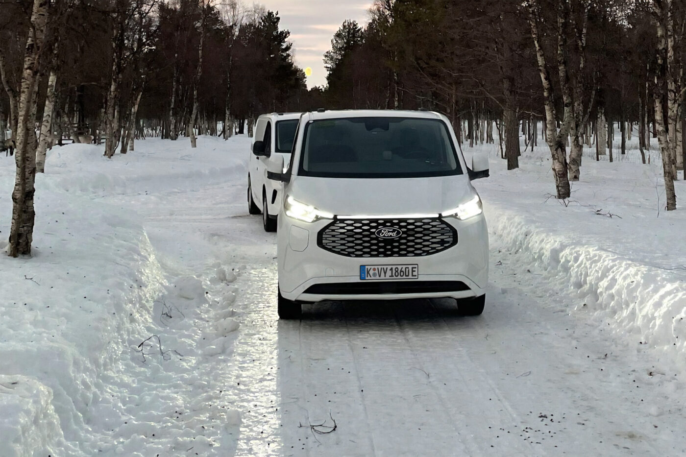 Ford e transit custom winter