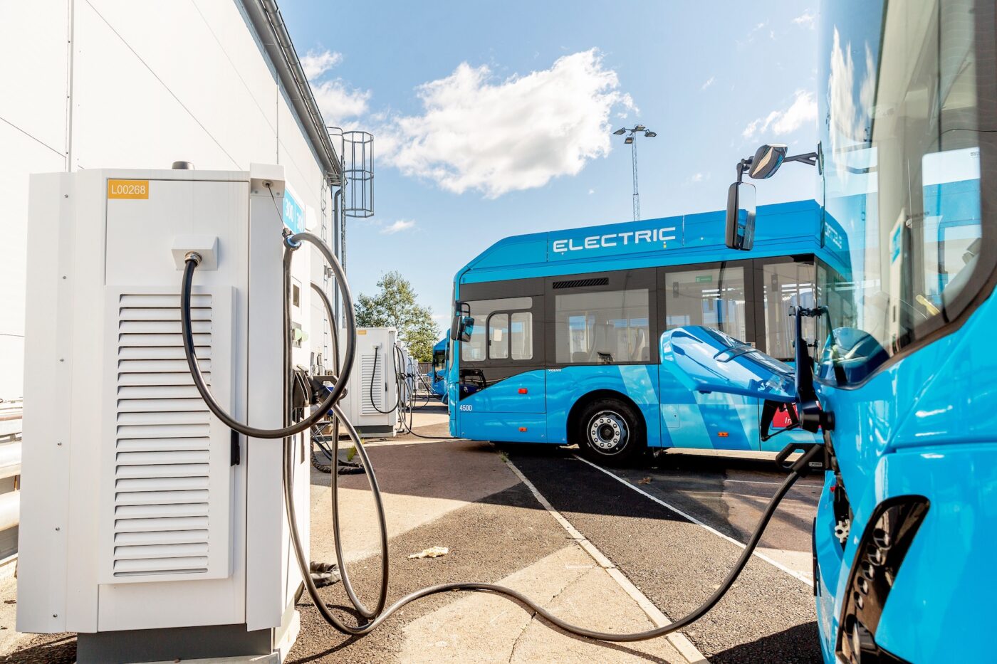 Nobina volvo elektrobusse ladestation