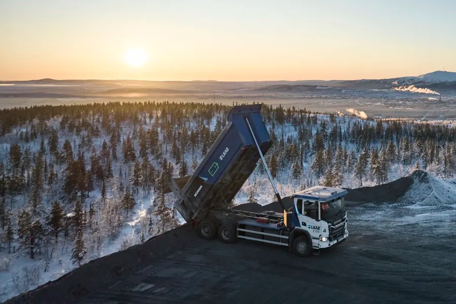 Scania lkab e lkw kipper p schweden mine