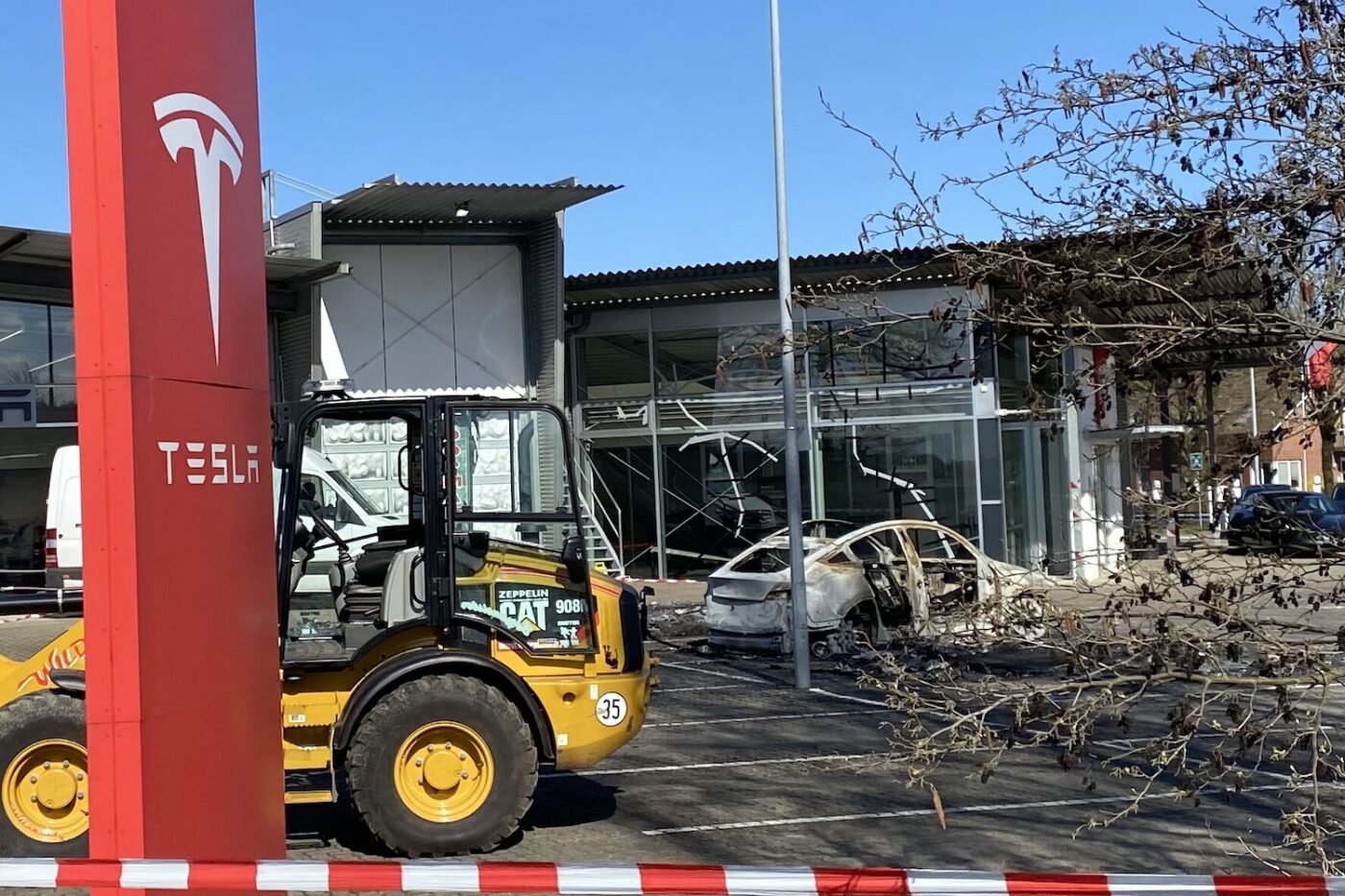 Tesla ottersberg feuer brand