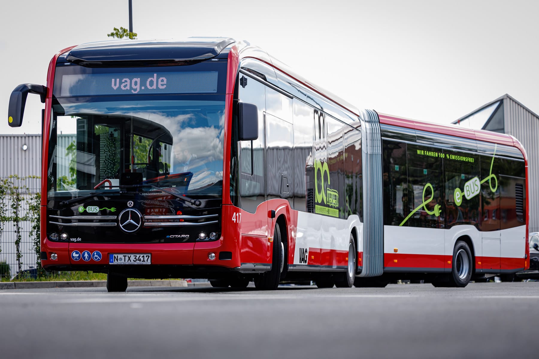 VAG Nürnberg nimmt 100. E-Bus in seine Flotte auf