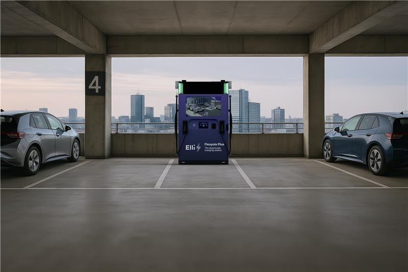 VW-Tochter Elli stellt überarbeitete Batterie-Schnellladesäule vor