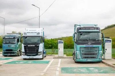 Omv petrom rumaenien ladestation charging station e lkw electric trucks min