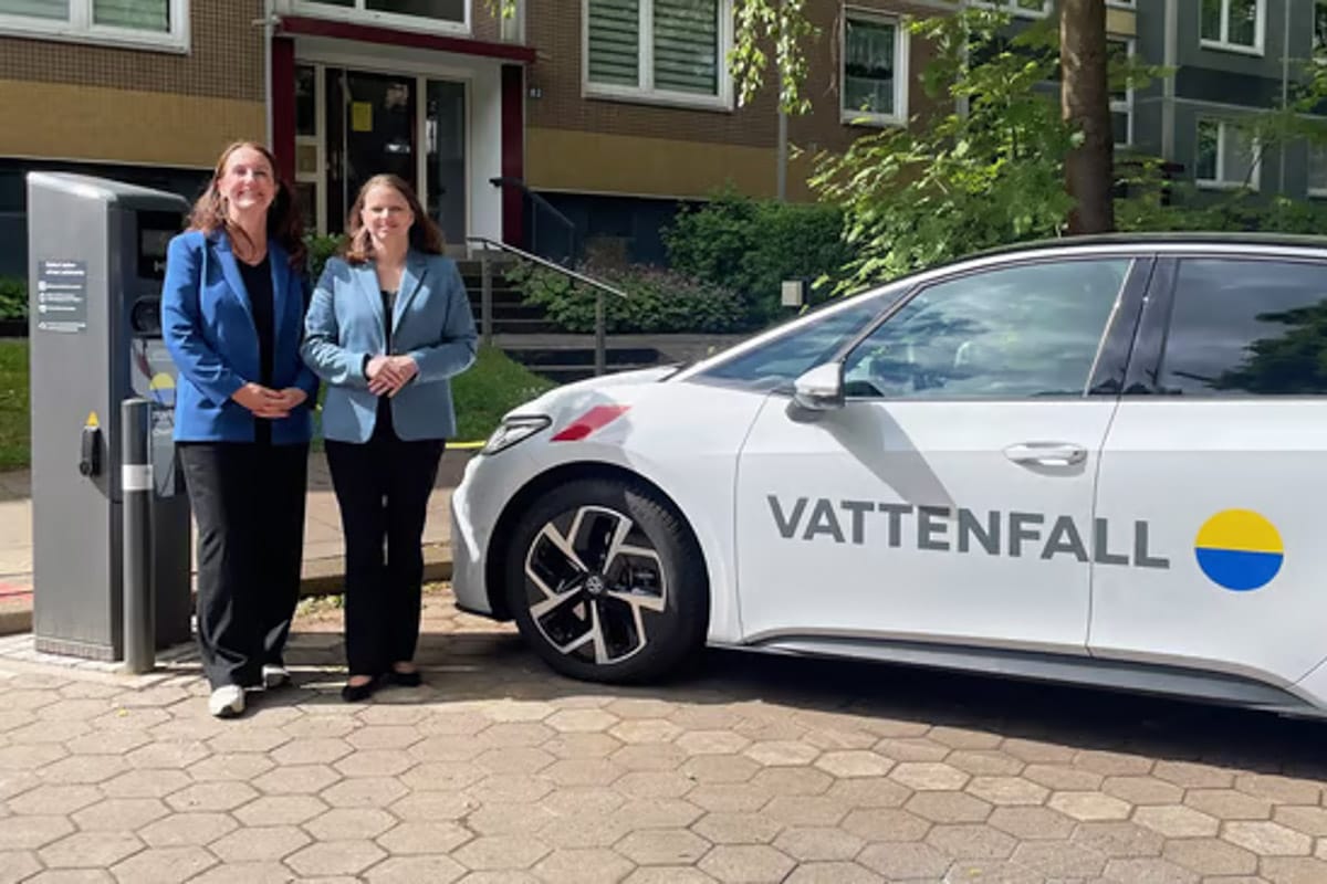 Vattenfall hamburg ladestation ac eroeffnung