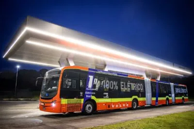 Volvo bzrt e bus e doppelgelenkbus brasilien