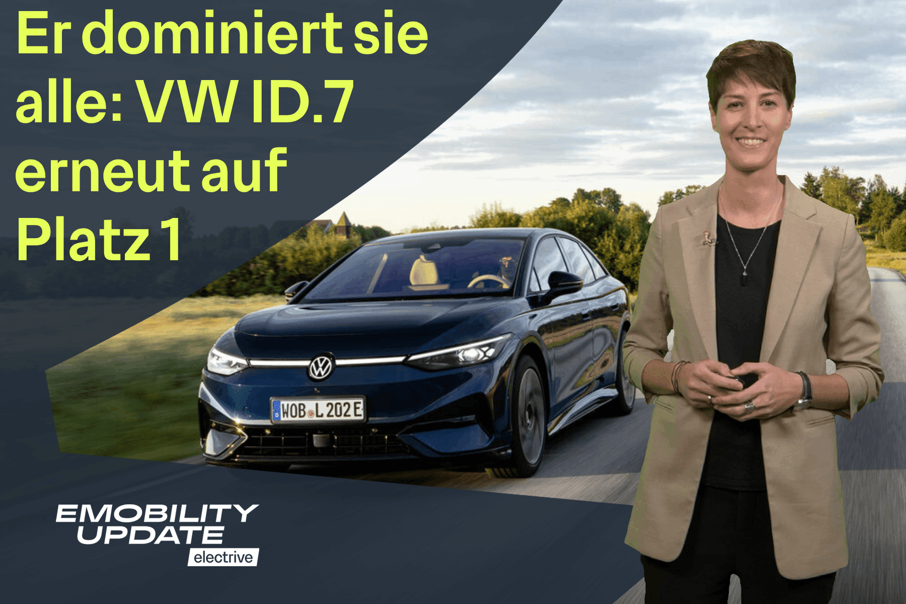 E-Autos im April auf der Überholspur // VW ID.7 erneut an der Spitze