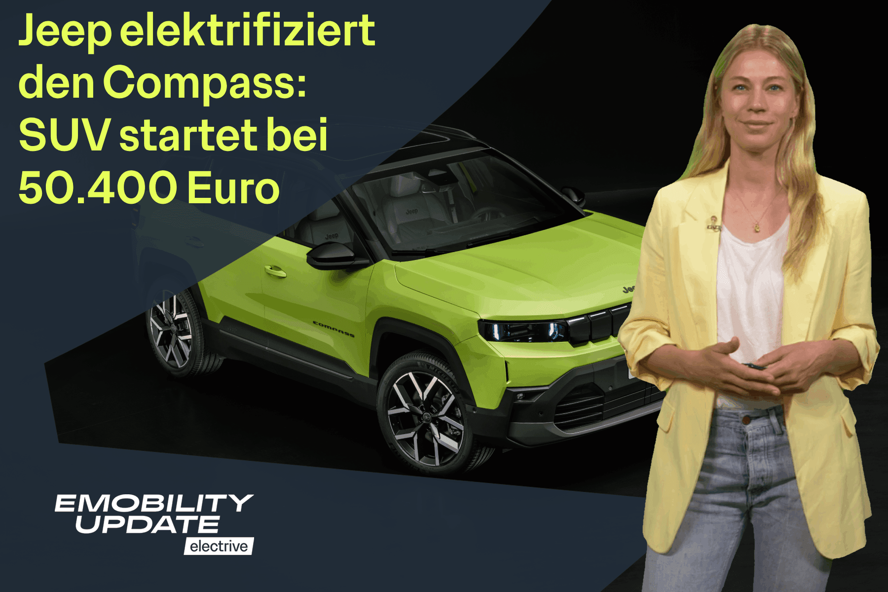 Elektrischer Jeep Compass startet bei 50.400 Euro