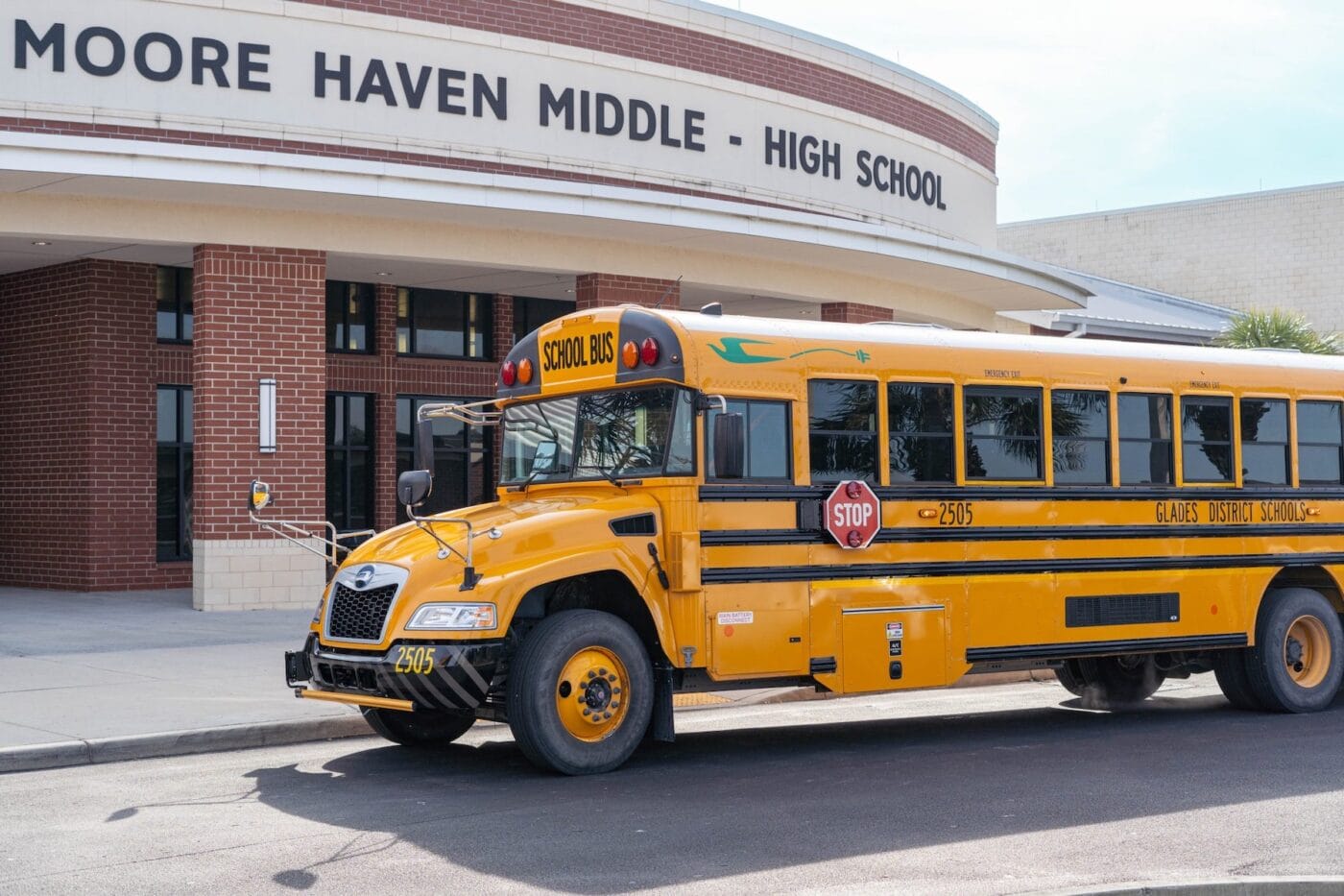 Blue bird electric school bus florida