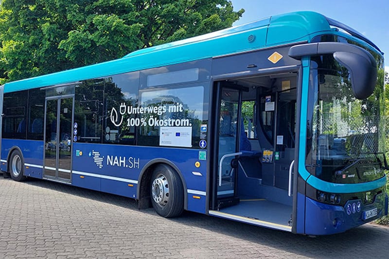 Ebusco elektrobus electric bus deutsche bahn nah sh schleswig holstein