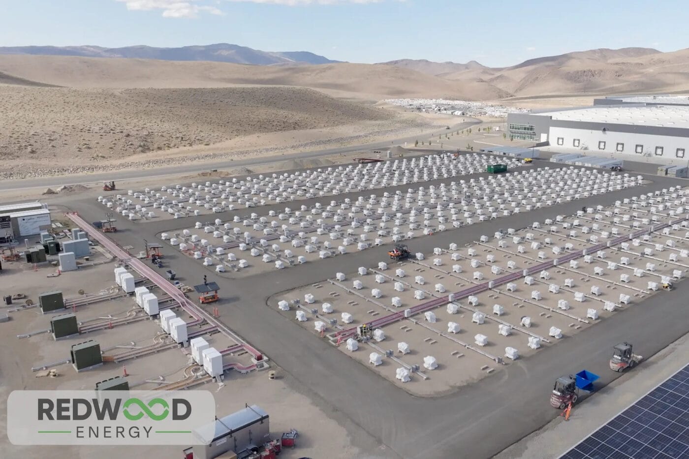Redwood energy second life batterie speicher energy storage