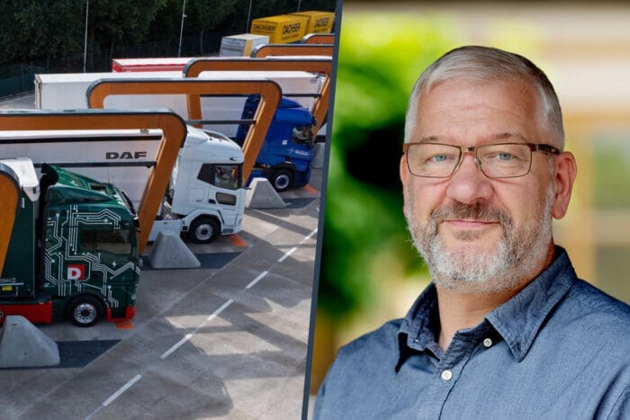 Anders grauers lkw truck