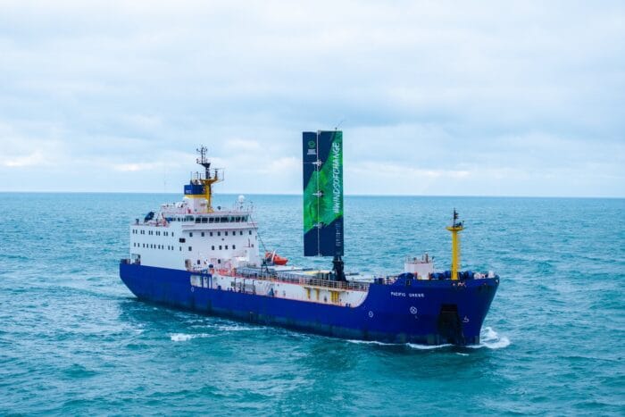 Fastrig wind assistierter antrieb smart green shipping
