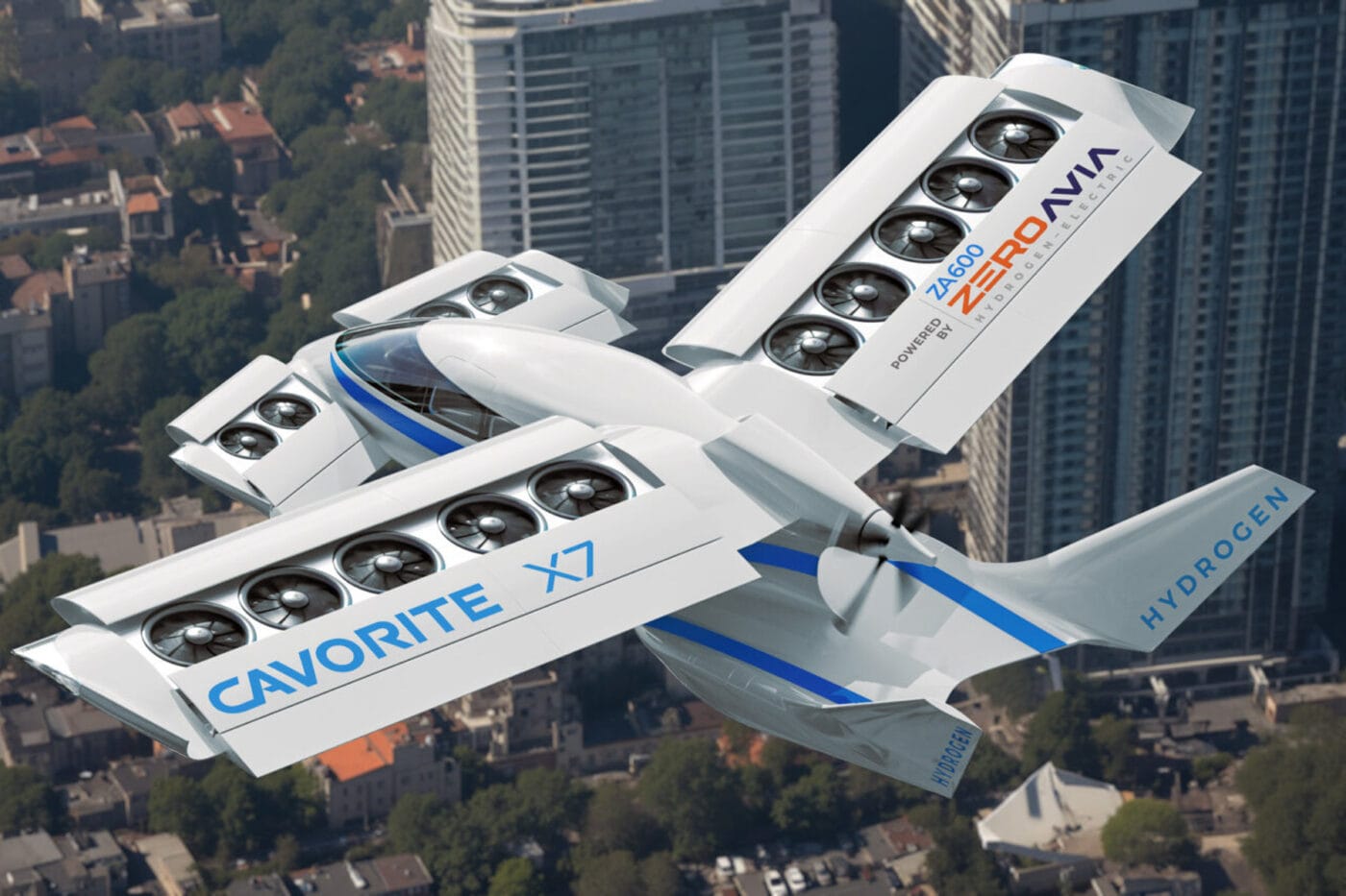 Horizon aircraft cavorite x7 zeroavia vtol fcev