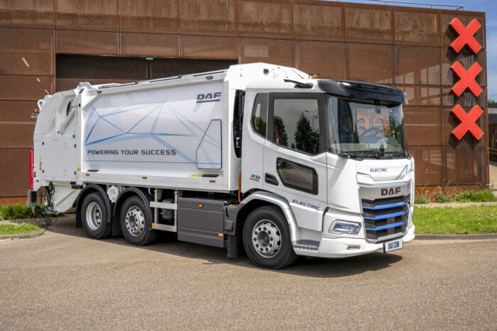 Daf xd electric e lkw muellauto amsterdam niederlande