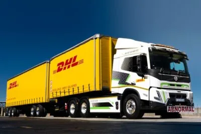 Volvo trucks fmx electric e lkw electric truck dhl afrika africa