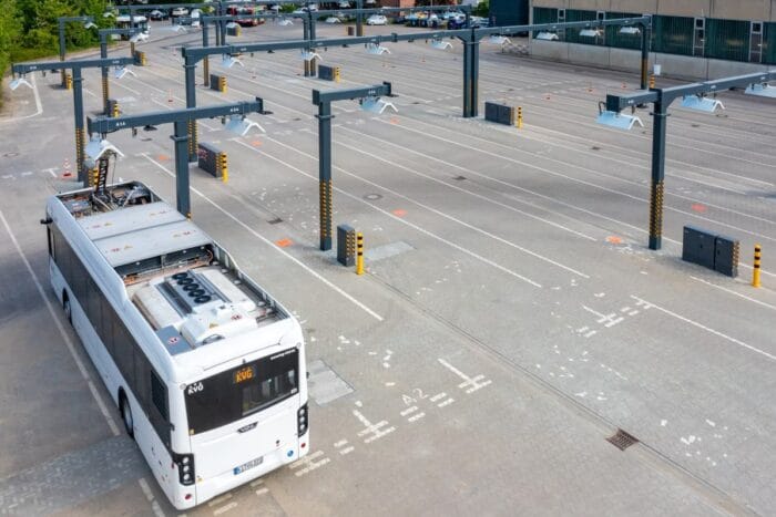 Kieler verkehrsbetriebe diedrichstrasse vdl elektrobus electric bus ladestation charging station