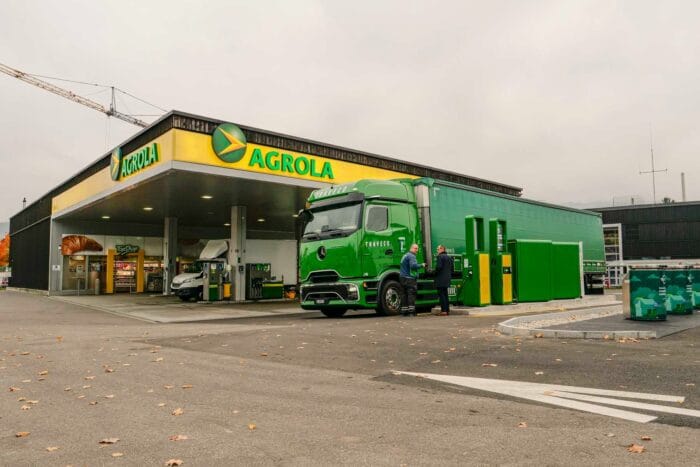 Agrola lkw ladestation tankstelle e lkw schweiz bern konolfingen