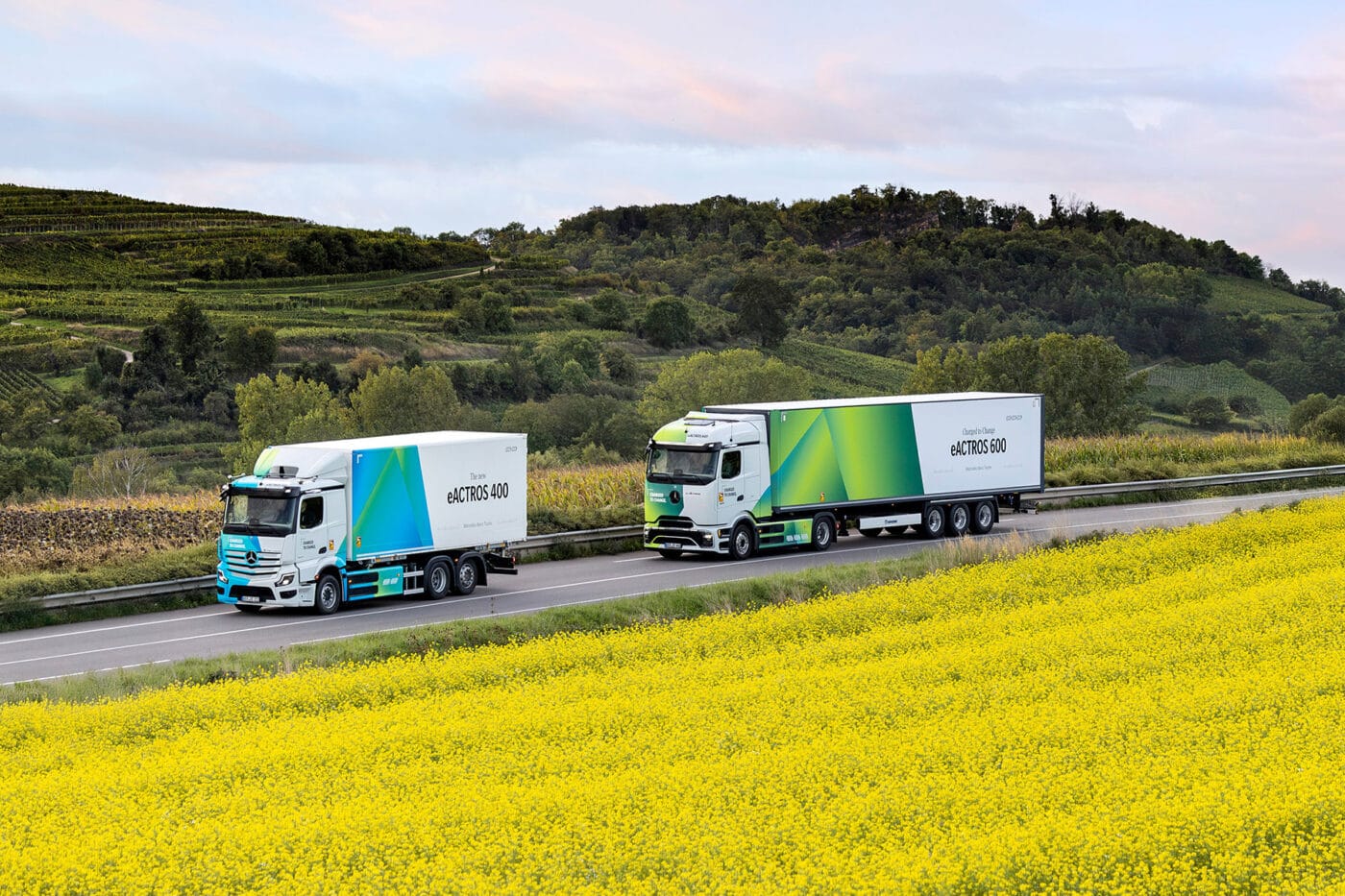 Daimler truck mercedes benz eactros eactros e lkw electric truck
