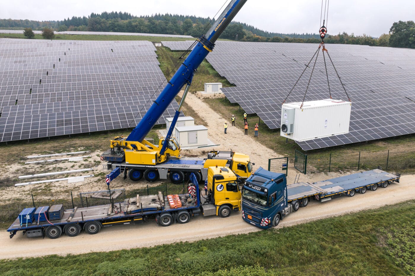 Enbw solarpark aach second chance batteriespeicher