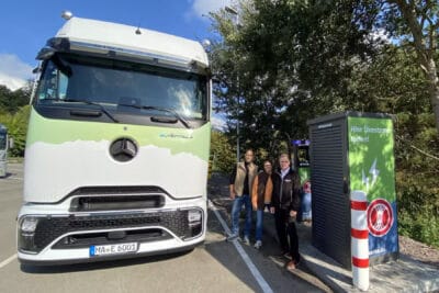Pfalzwerke hybrid schnellladepark staendenhof e lkw eactros