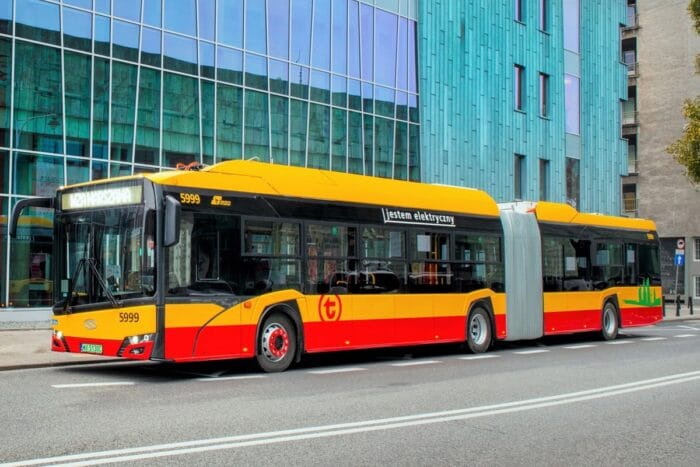 Solaris urbino electric elektrobus electric bus polen warschau min