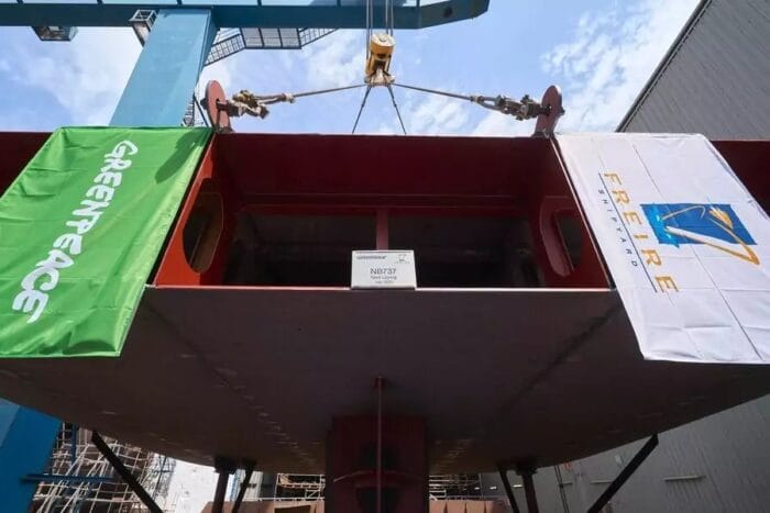 Ayk energy batterie e schiff greenpeace freire shipyard