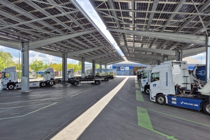 Hugelshofer e lkw electric truck ladestation charging station schweiz switzerland min