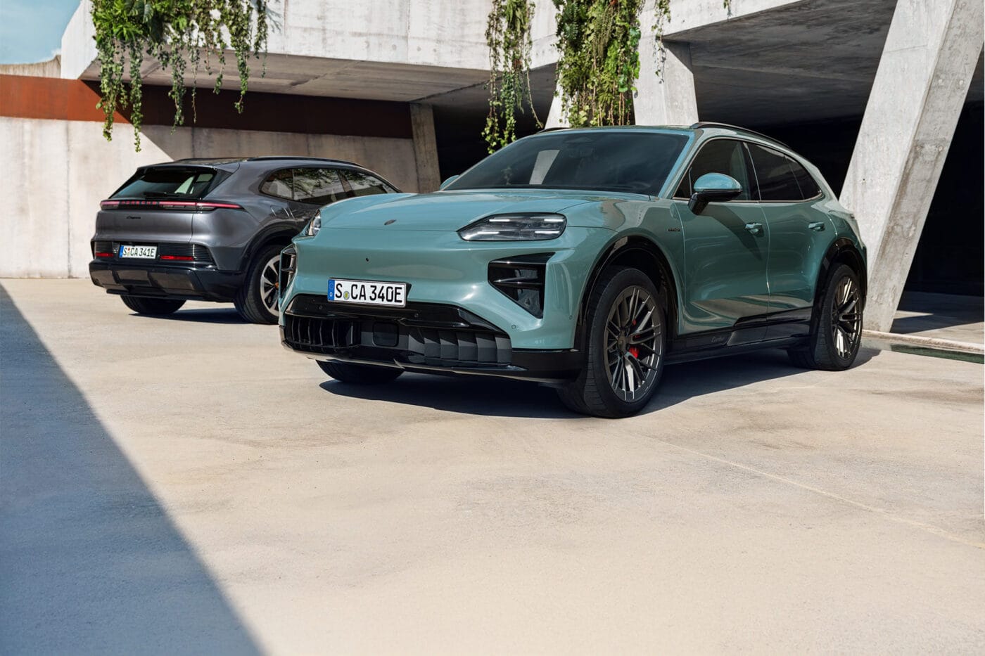 Porsche cayenne electric e4 weltpremiere hintergrund background