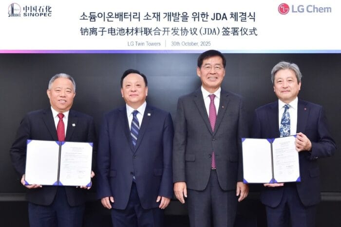 Sinopec lg chem na ion batterie