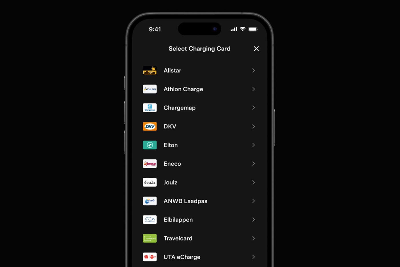 Tesla charging ladekarten