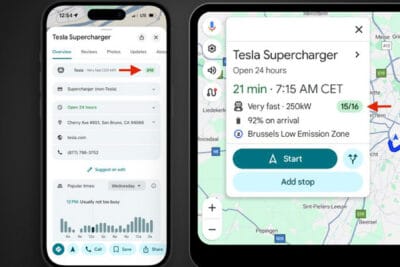 Tesla supercharger google maps
