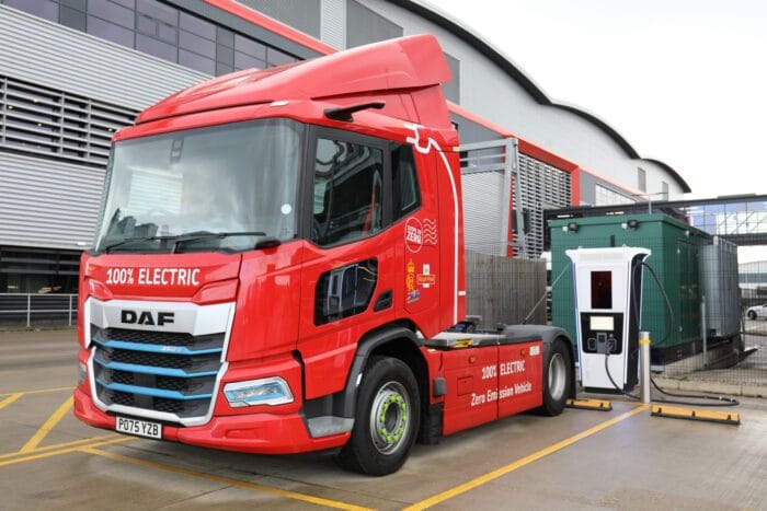 Daf trucks xd electric e lkw electric truck royal mail grossbritannien uk