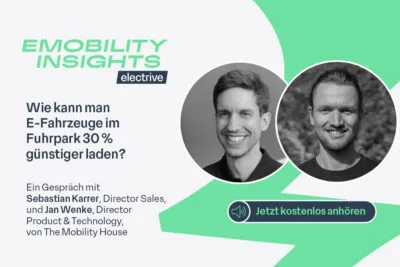 Electrive podcast emobility insights beitragsbild sebastian karrer und jan wenke tmh 1200x800px