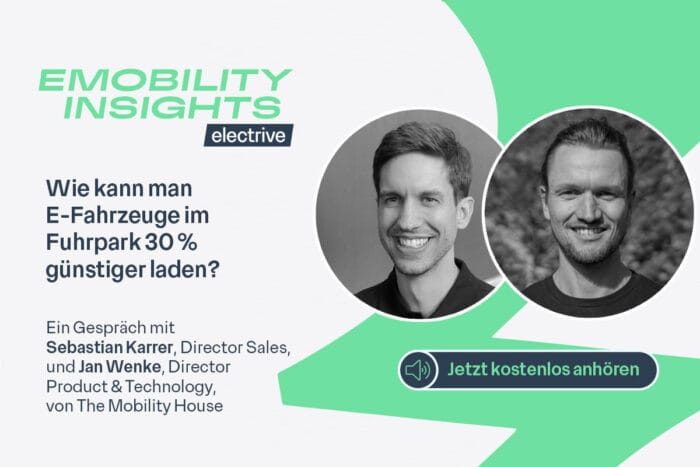 Electrive podcast emobility insights beitragsbild sebastian karrer und jan wenke tmh 1200x800px