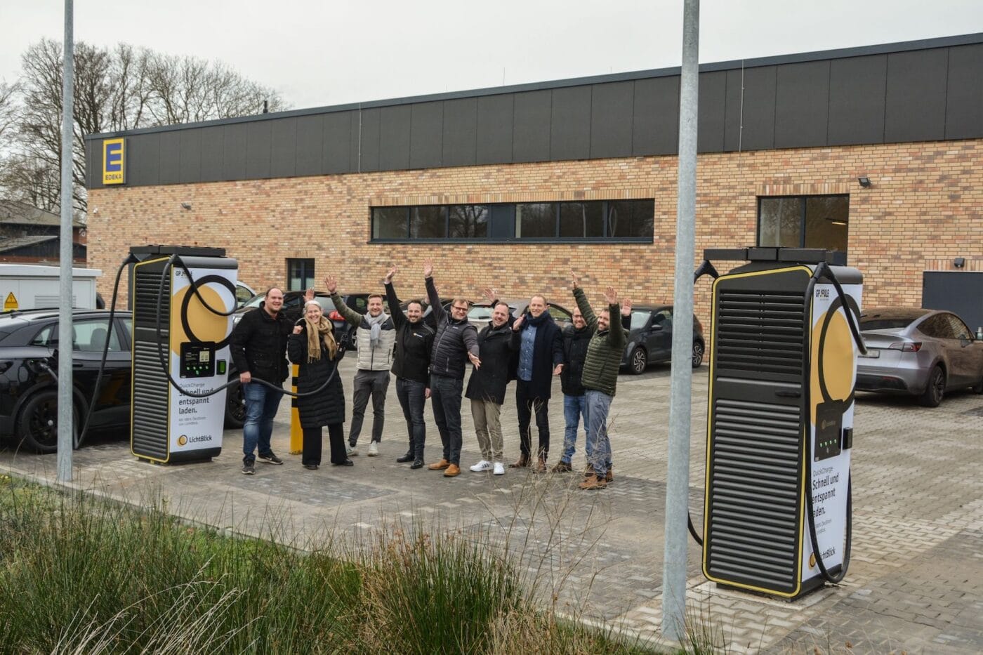 Lichtblick gp joule connect edeka einweihung schnellladestationen breklum