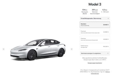 Tesla model standard deutschland