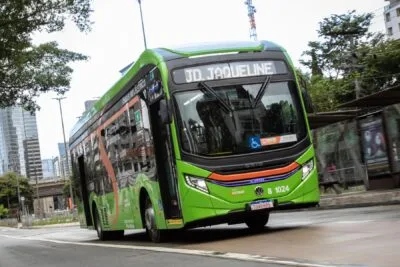 Volkswagen e volksbus elektrobus electric bus transppass sao paulo brasilien brazil min