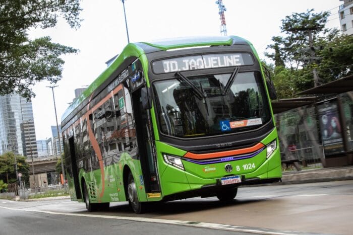 Volkswagen e volksbus elektrobus electric bus transppass sao paulo brasilien brazil min