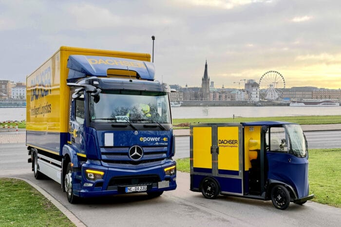 Dachser duesseldorf e lkw lastenrad logistik