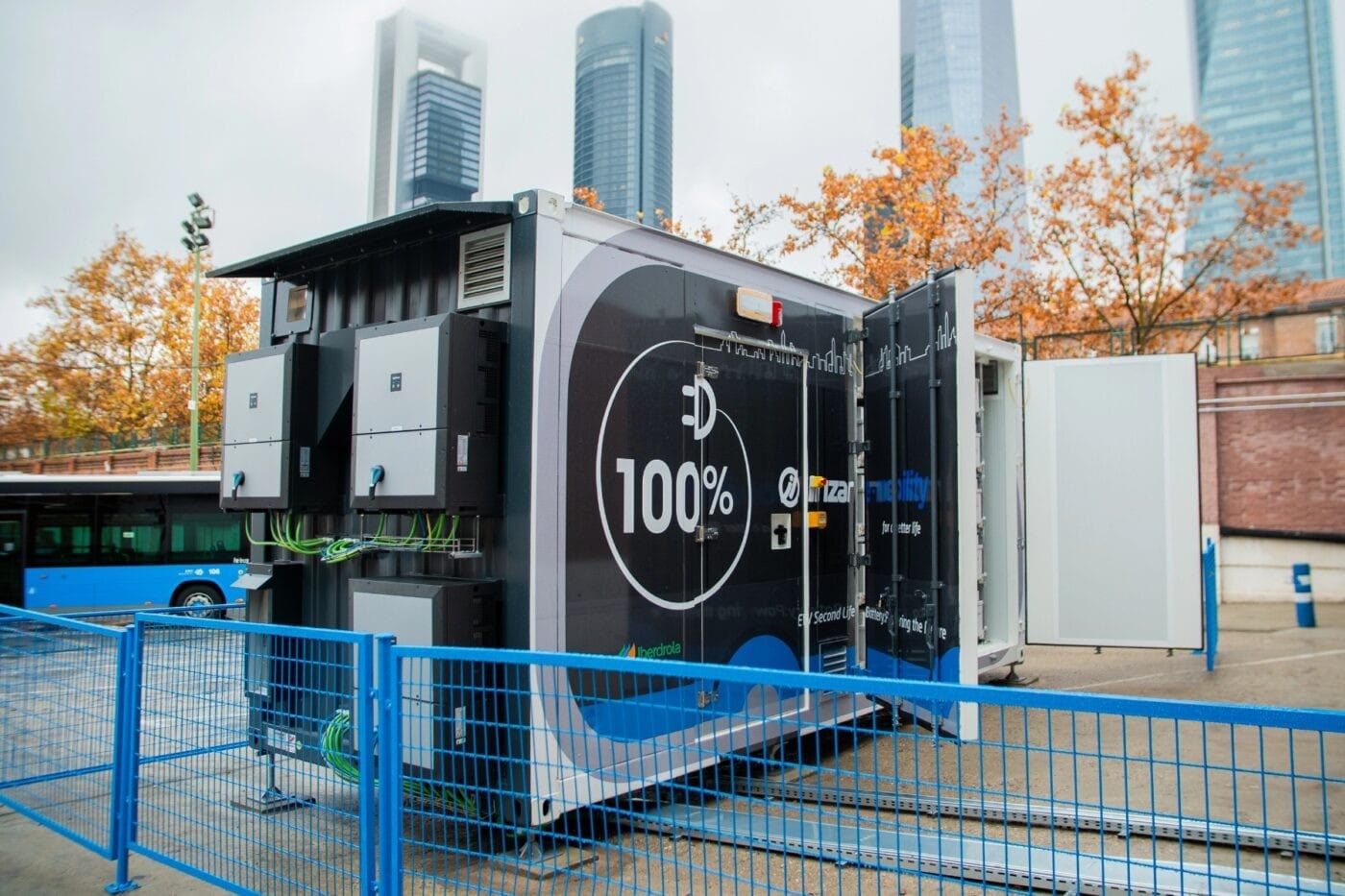 Emt madrid stationaerer speicher 2nd life e busse spanien