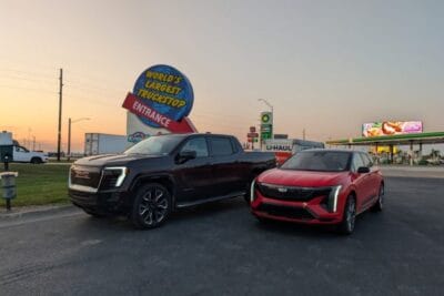 General motors cadillac optiq and gmc sierra ev pickup truck