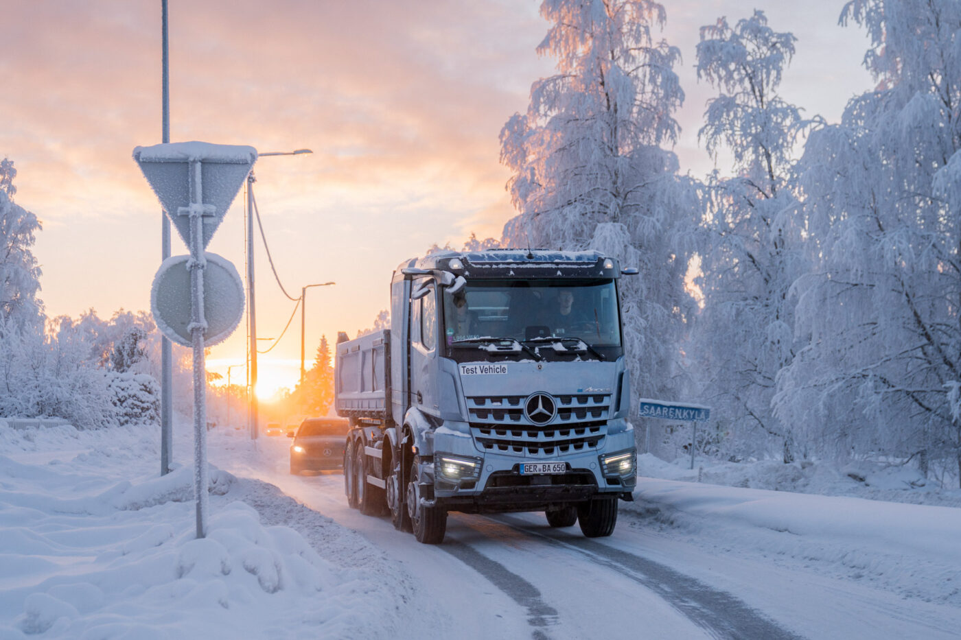 Daimler truck earocs winter test