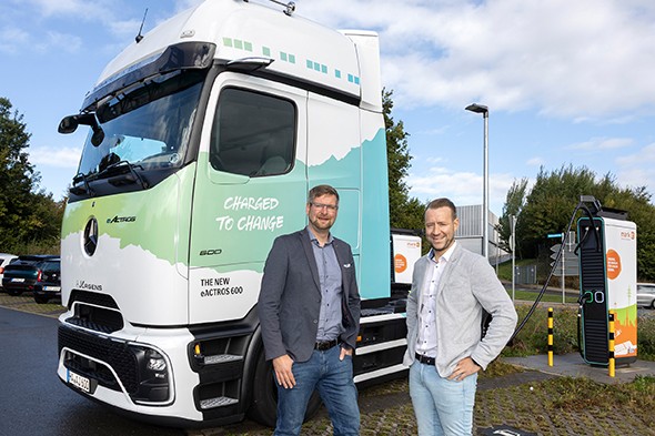 Enervie juergens nrw e lkw ladestation